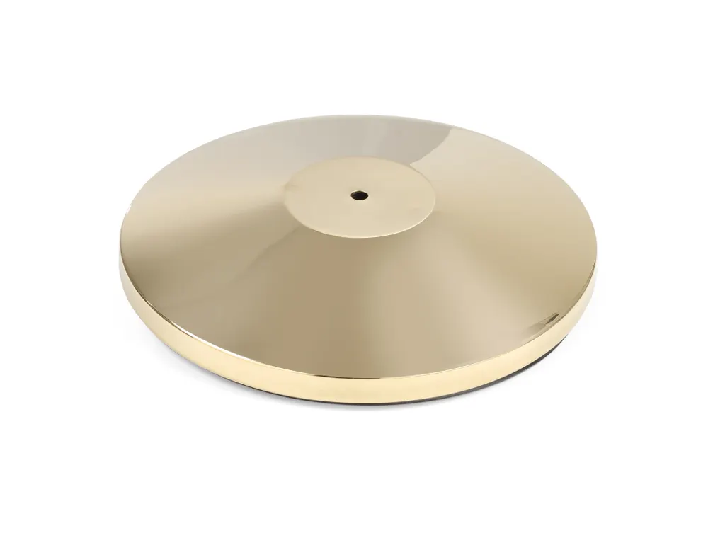 Barrier post gold finish, HENDI, base, ⌀360x(H)65mm