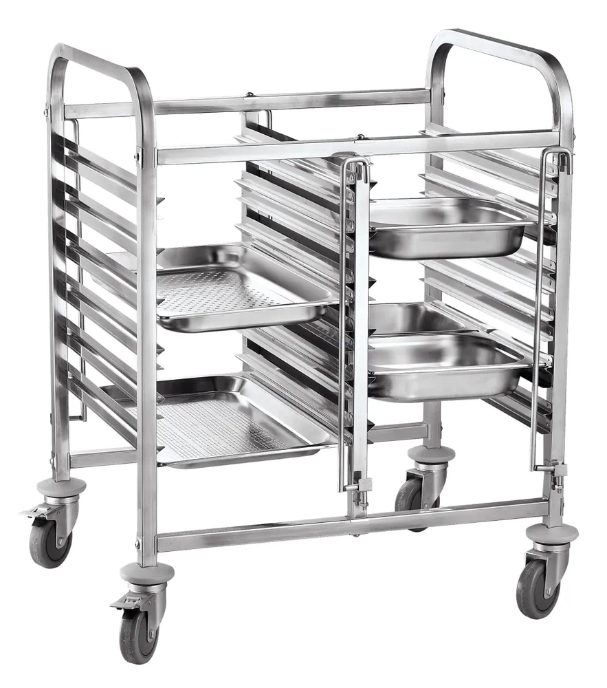 Double mobile trolley - 12 x GN 1/1, HENDI, 810x610x(H)960mm
