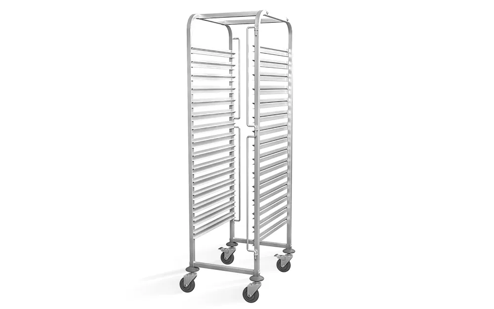 Clearing trolley – 15x 600x400, HENDI, Profi Line, 515x680x(H)1710mm