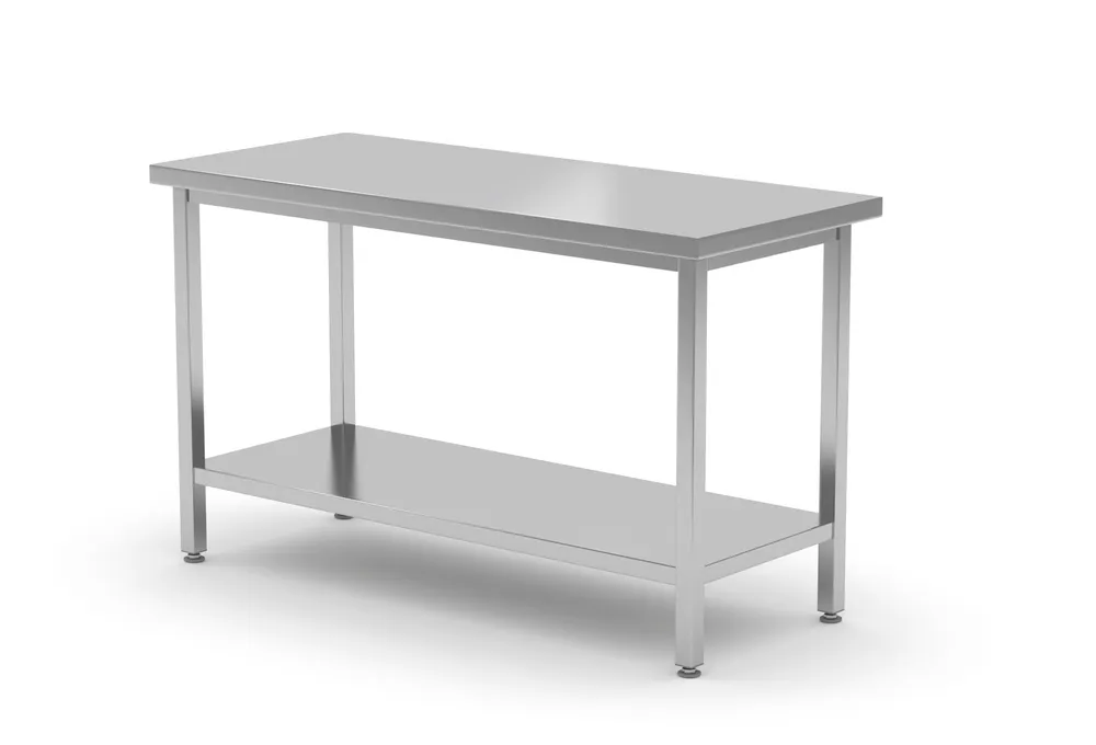 Vis Central table with shelf – bolted, depth 600 mm, HENDI, Profi Line, 1200x600x(H)850mm, bilde 2