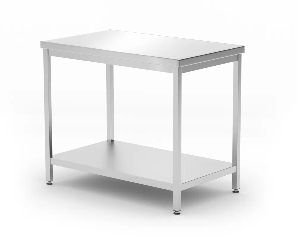 Vis Central table with shelf – bolted, depth 600 mm, HENDI, Profi Line, 1200x600x(H)850mm, bilde 3