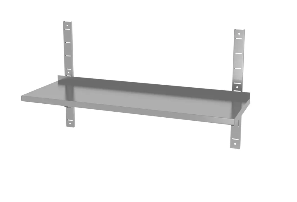 Vis Wall shelf adjustable, single, with 2 brackets, HENDI, 1000x300x(H)600mm, bilde 2