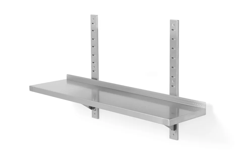 Vis Wall shelf adjustable, single, with 2 brackets, HENDI, 1000x300x(H)600mm, bilde 4