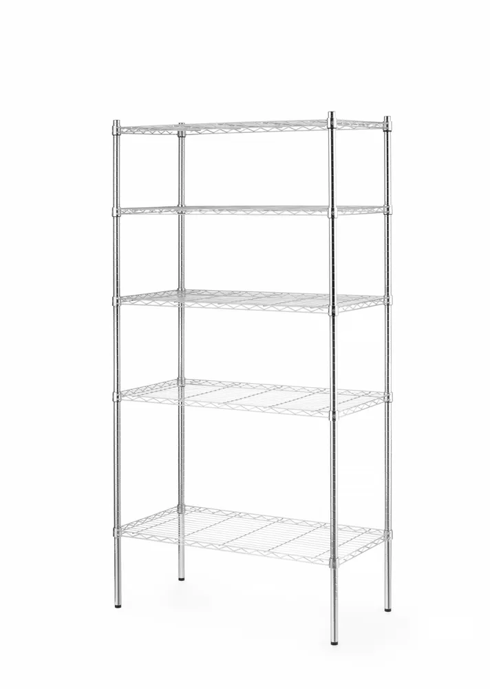 Vis Storage rack with 5 shelves, HENDI, Chrome, 910x455x(H)1830mm, bilde 2