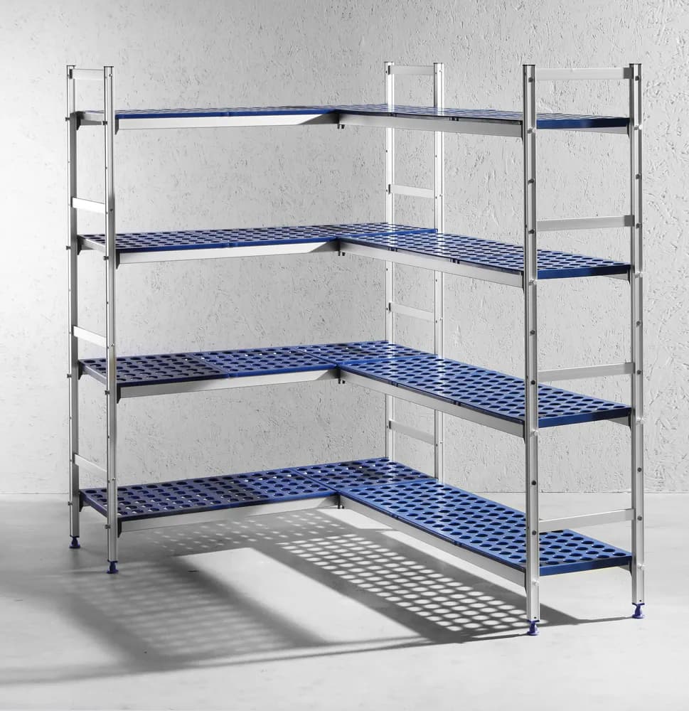 Vis Storage rack, aluminium, HENDI, 1280x405x(H)1685mm, bilde 2