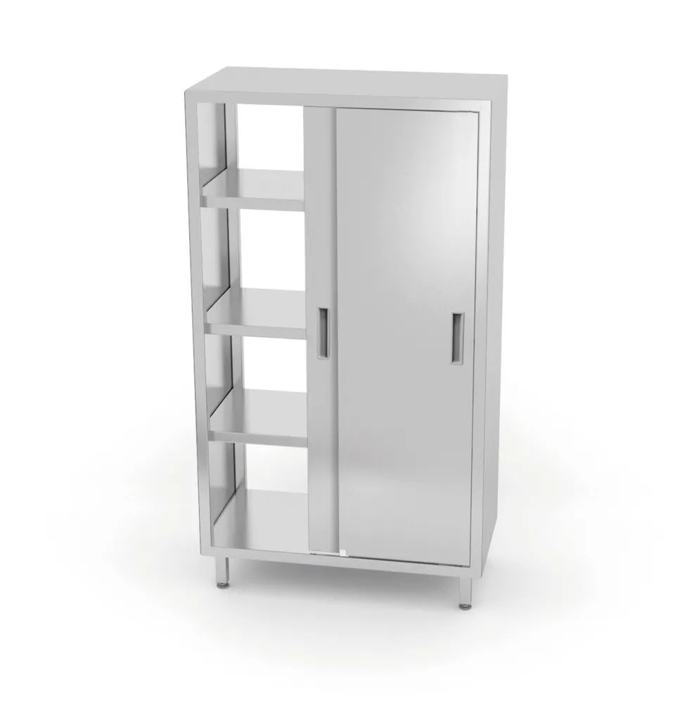 Pass-through cupboard with sliding doors – bolted, HENDI, Kitchen Line, 800x700x(H)1800mm