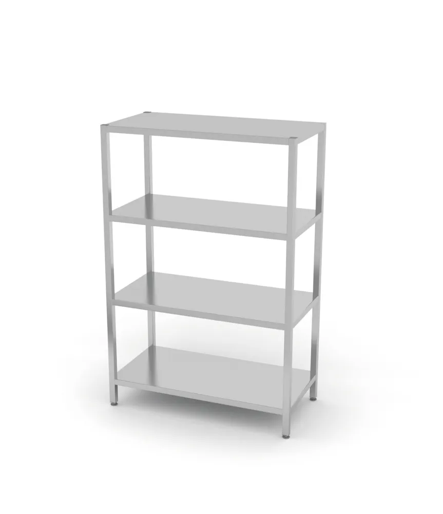 Storage rack with 4 full shelves – bolted, HENDI, Kitchen Line, 1000x400x(H)1800mm