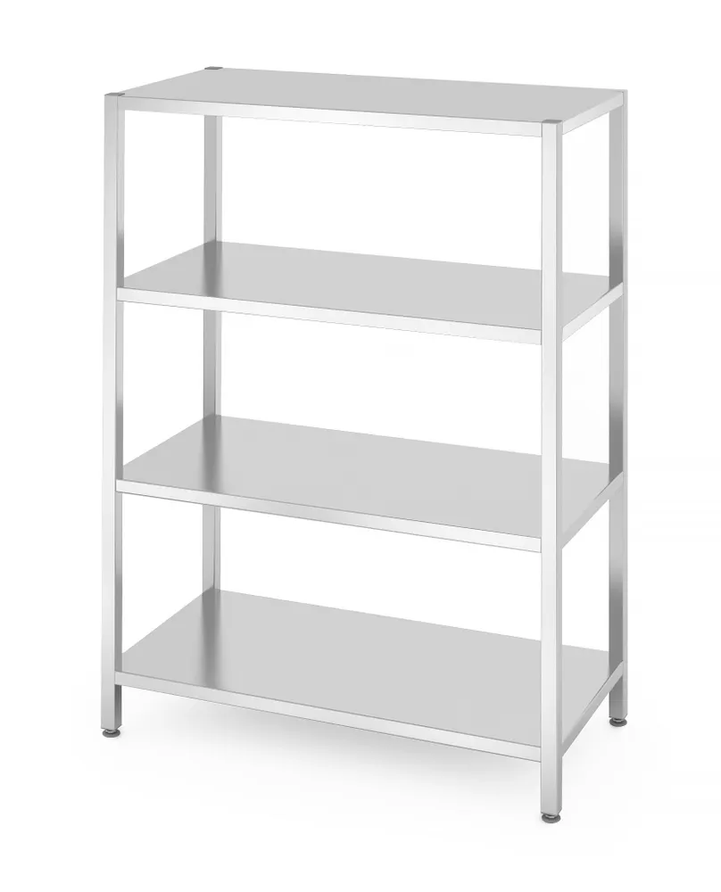 Storage rack with 4 full shelves – bolted, HENDI, Kitchen Line, 1200x600x(H)1800mm