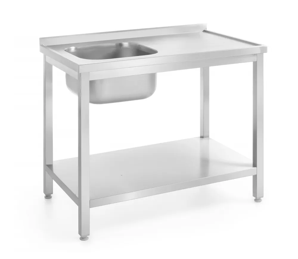Vis Sink table with shelf – bolted, depth 600 mm, HENDI, Profi Line, Centered, 600x600x(H)850mm, bilde 5