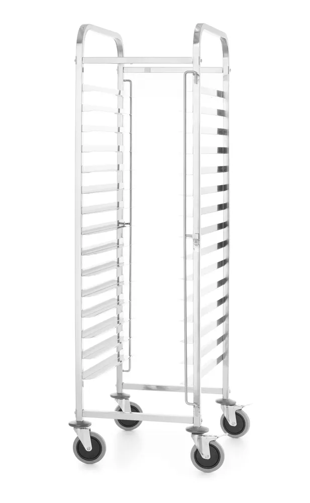 Vis Racking trolley , HENDI, Kitchen Line, 15 tray guides 600x400, Silver, 470x620x(H)1735mm, bilde 2