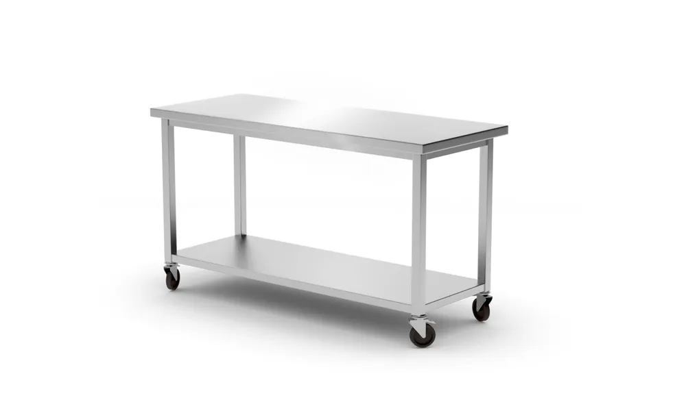 Vis Mobile table, with shelf – screwed, HENDI, Kitchen Line, 1200x600x(H)850mm, bilde 3