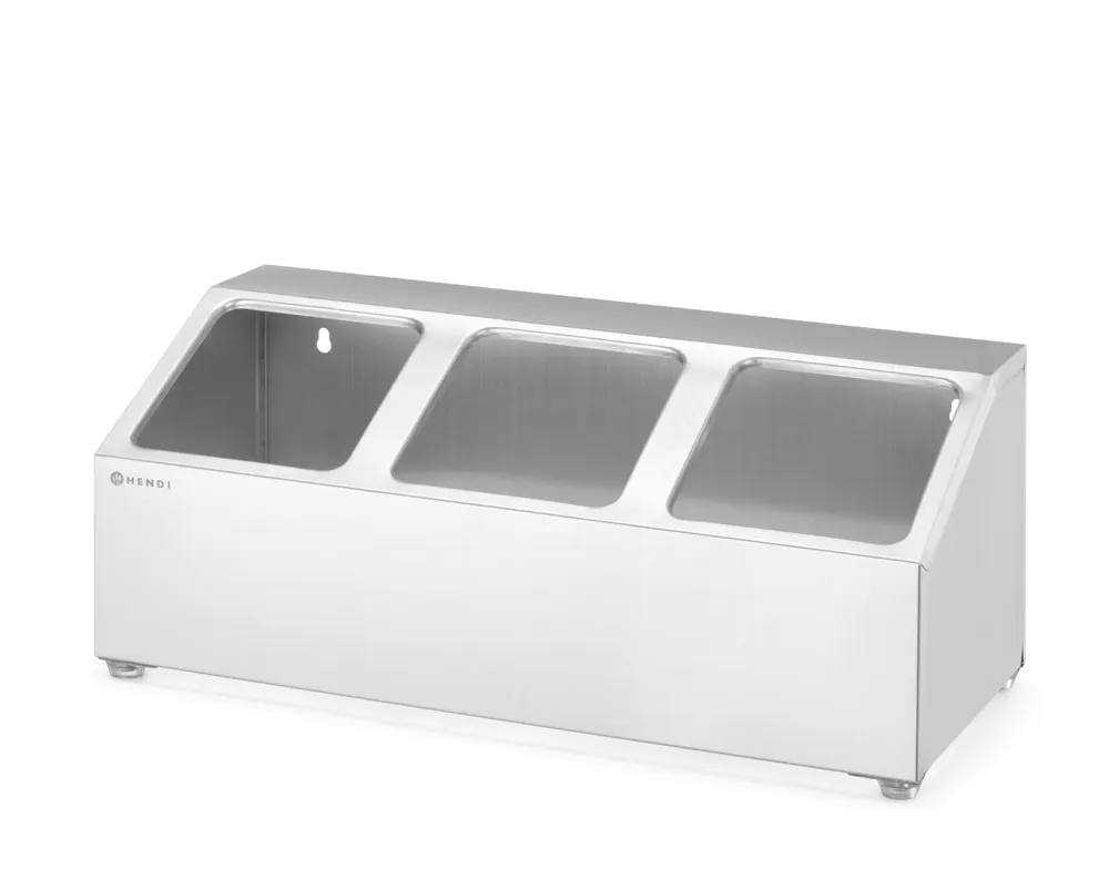 Vis Gastronorm container holder, HENDI, 3 compartments, 512x245x(H)215mm, bilde 3