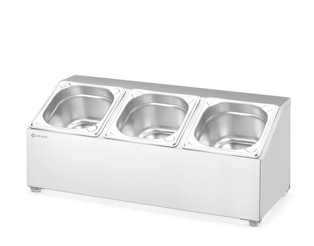 Vis Gastronorm container holder, HENDI, 3 compartments, 512x245x(H)215mm, bilde 5