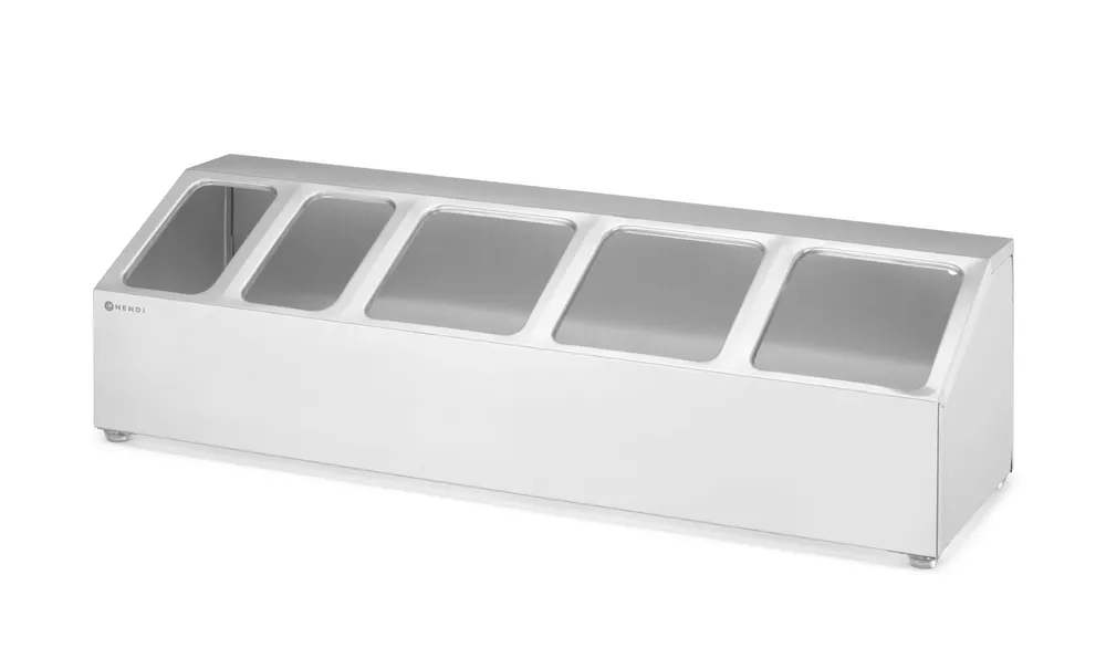 Vis Gastronorm container holder, HENDI, 5 compartments, 745x245x(H)215mm, bilde 2
