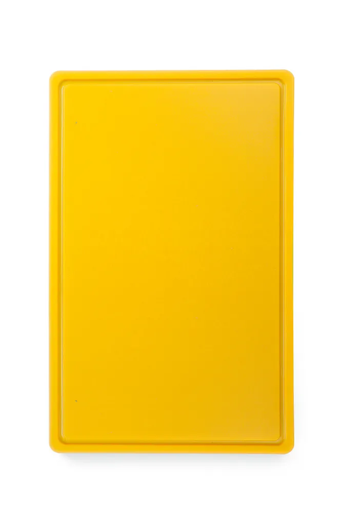 Cutting board HACCP Gastronorm 1/1, HENDI, GN 1/1, Yellow, 530x325mm, Rectangular