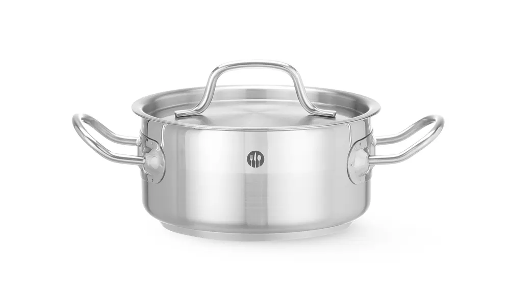 Vis Stew pot low - with lid, HENDI, Profi Line, 2,8L, ⌀200x(H)90mm, bilde 3