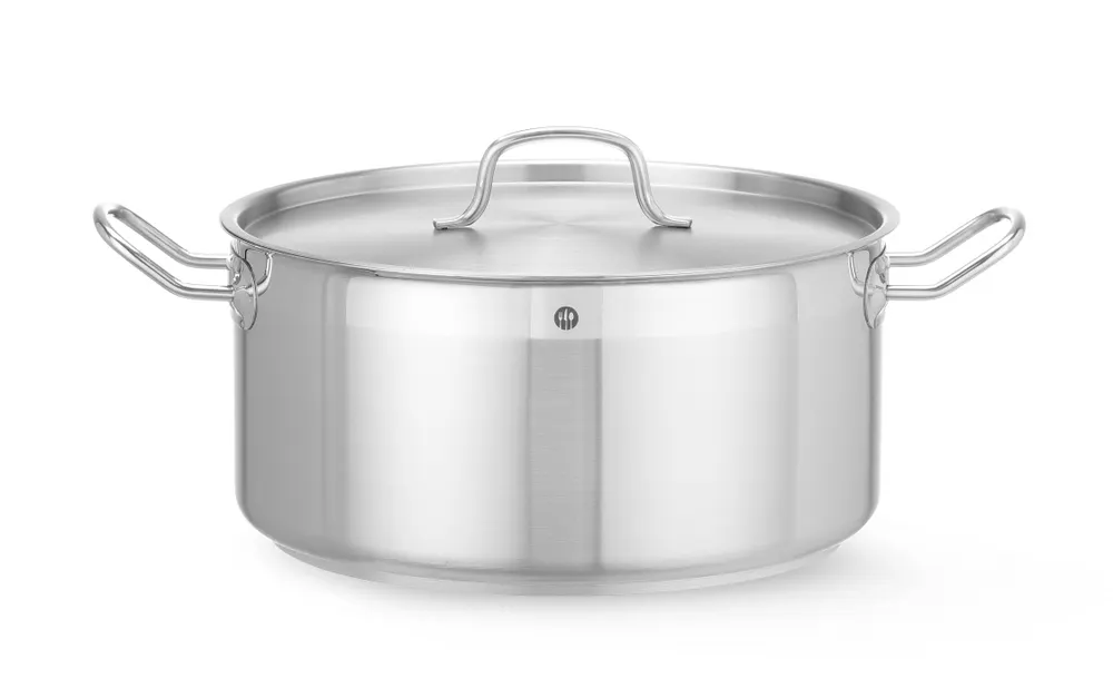 Stew pot low - with lid, HENDI, Profi Line, 12L, ⌀320x(H)150mm