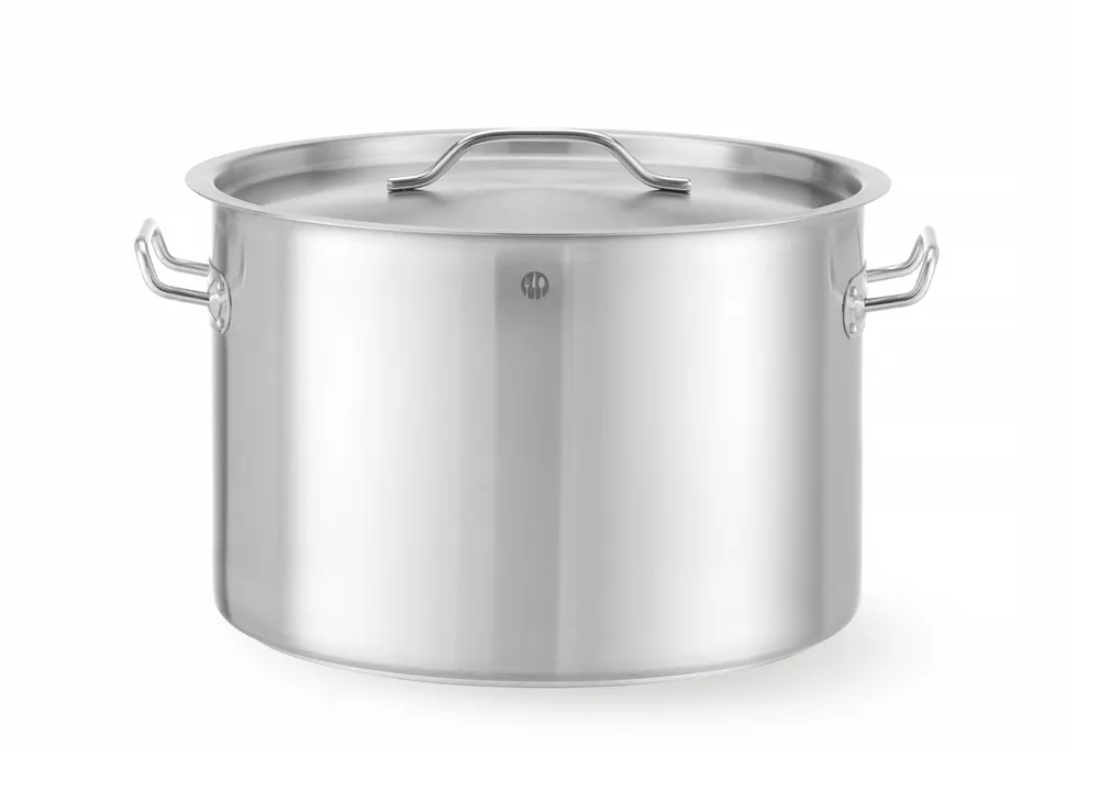Stew pot high - with lid, HENDI, Budget Line, 36L, ⌀360x(H)360mm