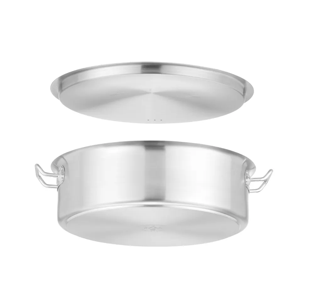 Vis Low pot with lid, HENDI, 10,8L, ⌀360x(H)110mm, Round, bilde 5