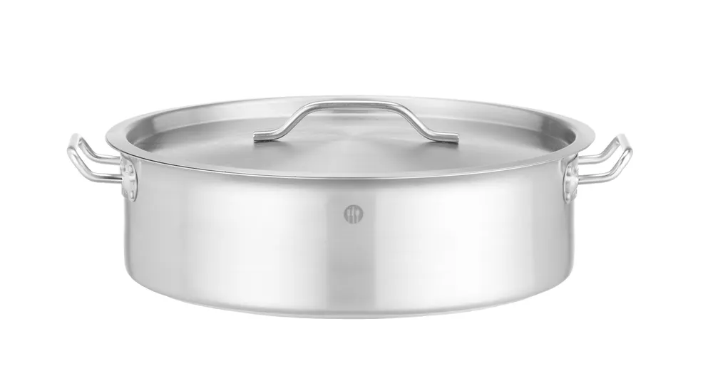 Low pot with lid, HENDI, 10,8L, ⌀360x(H)110mm, Round