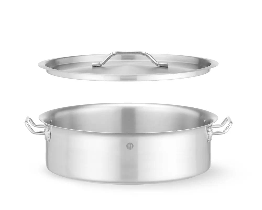 Vis Low pot with lid, HENDI, 10,8L, ⌀360x(H)110mm, Round, bilde 4