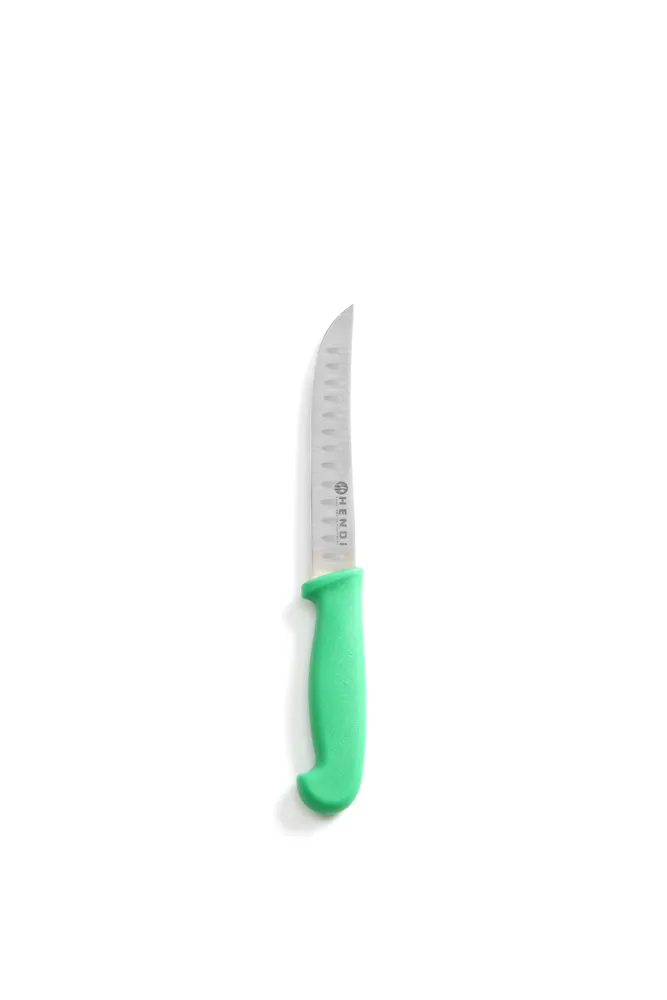 Multipurpose knife with a Granton edge, HENDI, long model, Green, (L)230mm