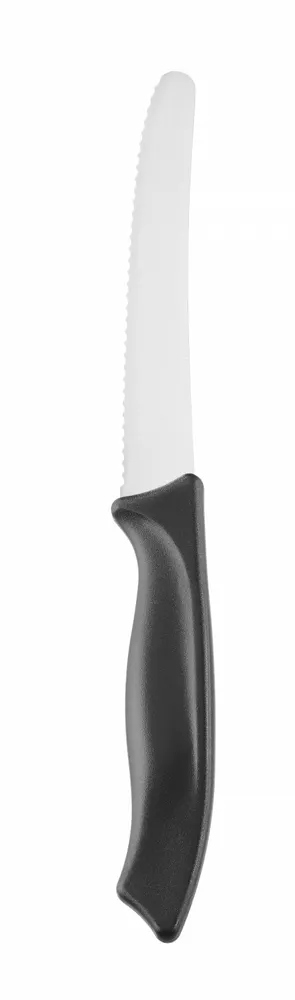 Utility knife, HENDI, Black, (L)215mm, Serrated