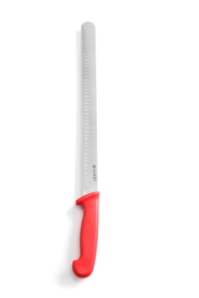 Ham/kebab knife with a Granton edge, HENDI, Red, (L)490mm