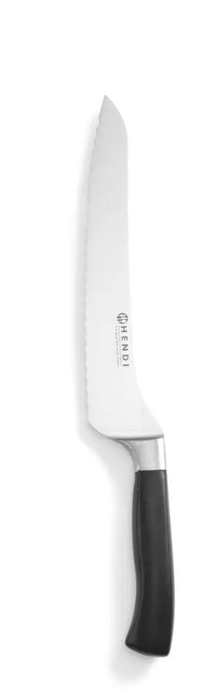 Bread knife, HENDI, Profi Line, offset, Black, (L)350mm