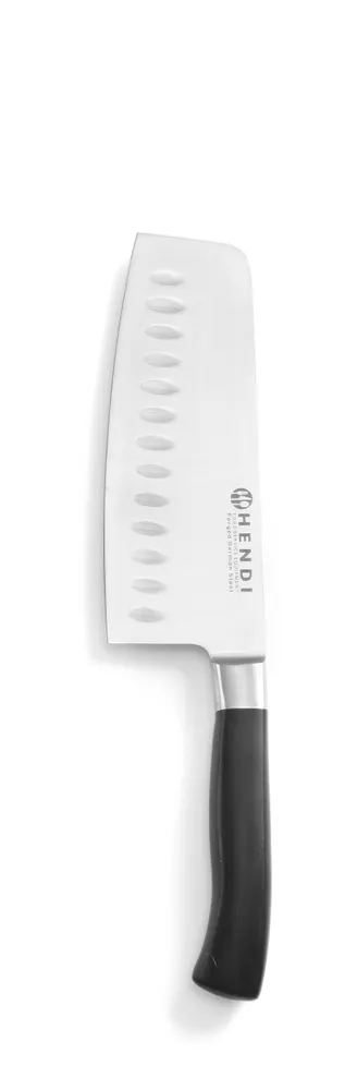Cleaver, HENDI, Profi Line, Granton indentations, Black, (L)300mm