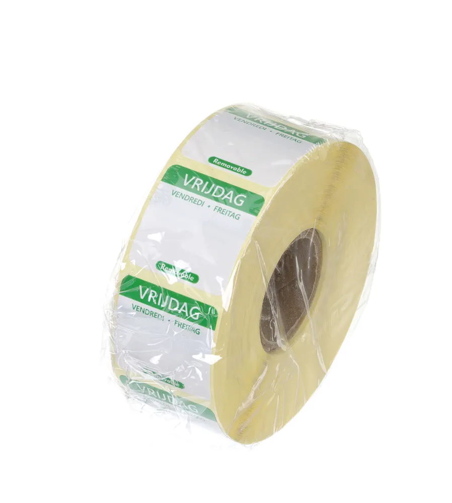 Vis Daily food safety labels, multi-use, easy removable , HENDI, Friday, Green, 1000 pcs., 25x25mm, bilde 2