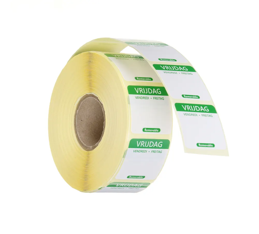 Daily food safety labels, multi-use, easy removable , HENDI, Friday, Green, 1000 pcs., 25x25mm