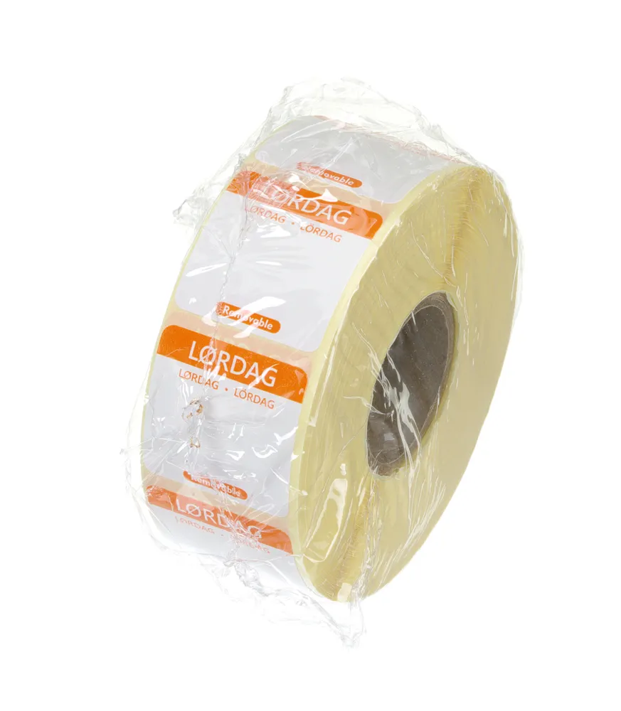Vis Daily food safety labels, multi-use, easy removable , HENDI, Saturday, Orange, 1000 pcs., 25x25mm, bilde 2