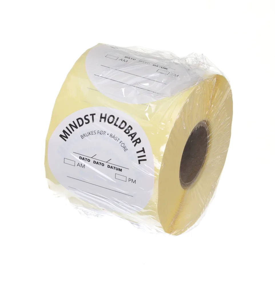 Vis Food safety labels, multi-use, easy removable, “USE BEFORE”, HENDI, White, 500 pcs., ⌀50mm, bilde 2
