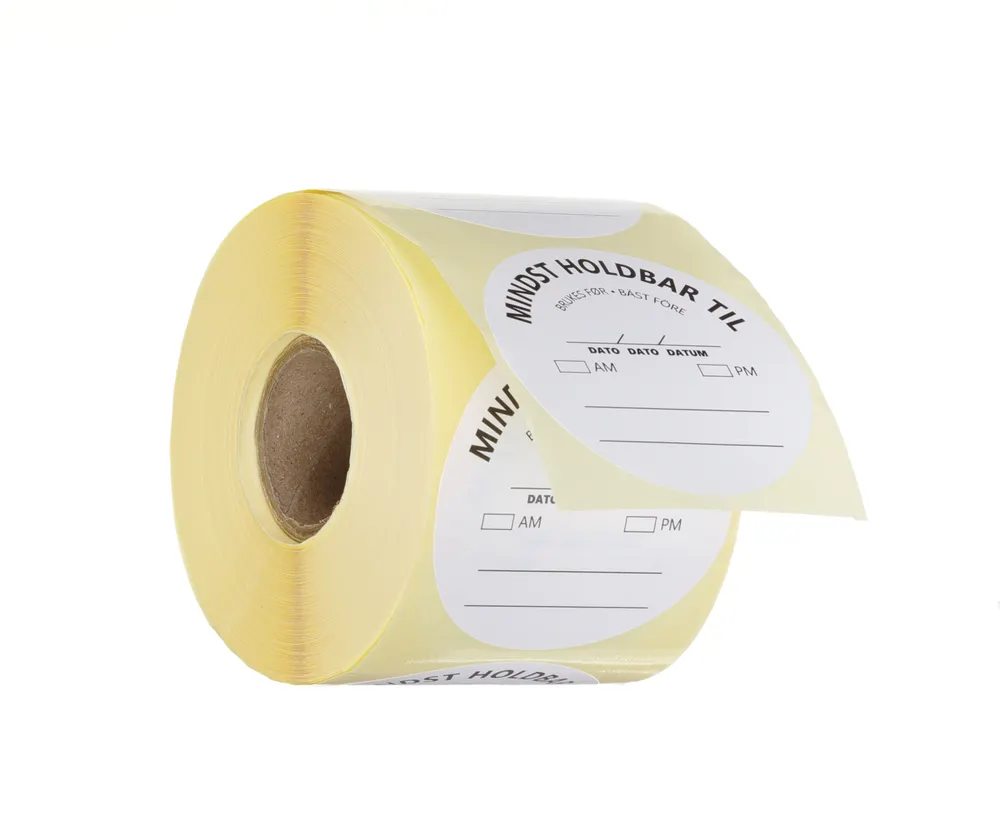 Food safety labels, multi-use, easy removable, “USE BEFORE”, HENDI, White, 500 pcs., ⌀50mm