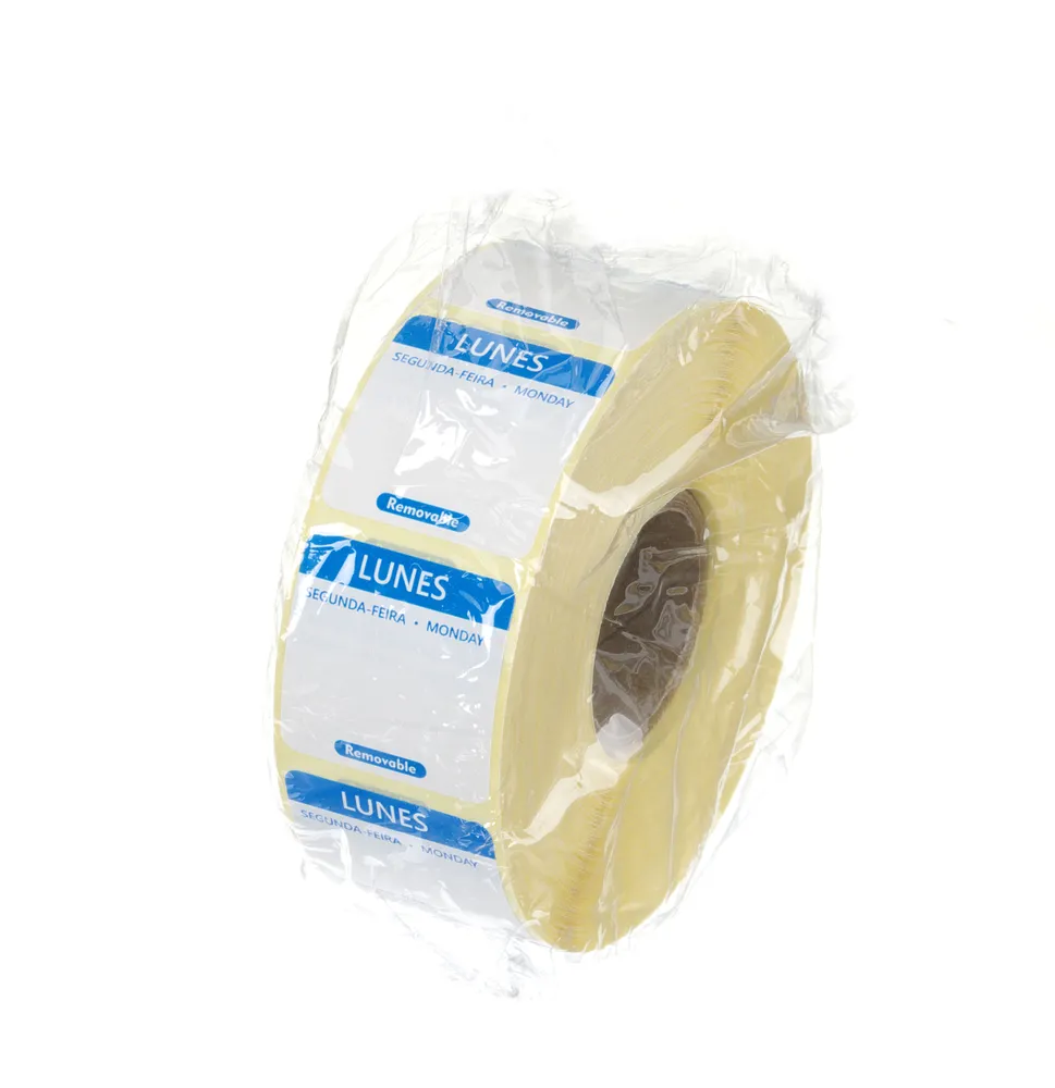 Vis Daily food safety labels, multi-use, easy removable , HENDI, Monday, Blue, 1000 pcs., 25x25mm, bilde 2