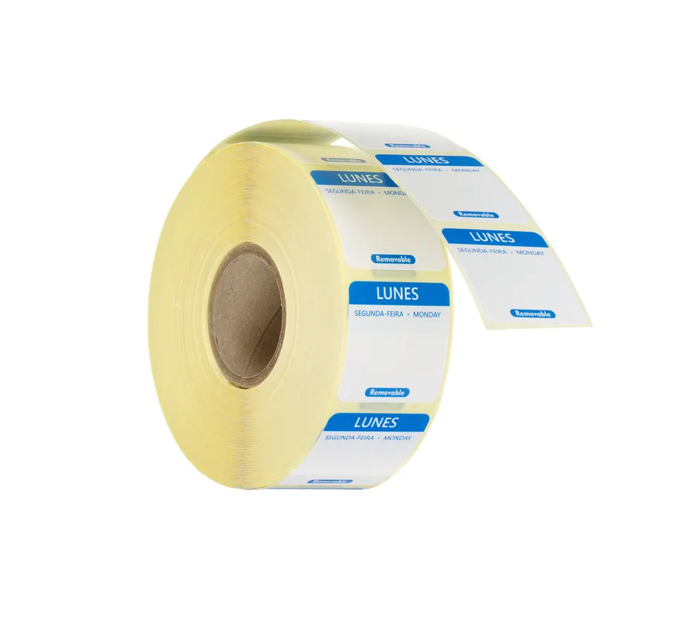 Daily food safety labels, multi-use, easy removable , HENDI, Monday, Blue, 1000 pcs., 25x25mm