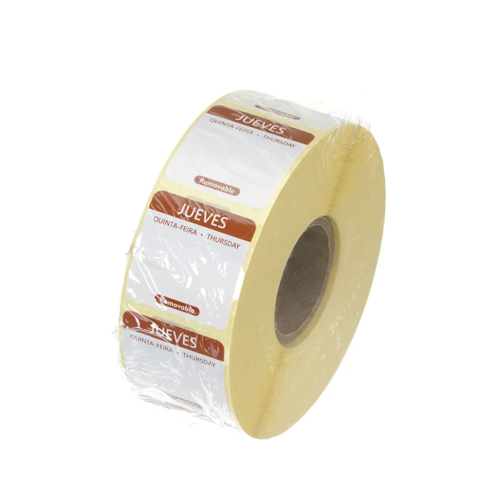 Vis Daily food safety labels, multi-use, easy removable , HENDI, Thursday, Brown, 1000 pcs., 25x25mm, bilde 2