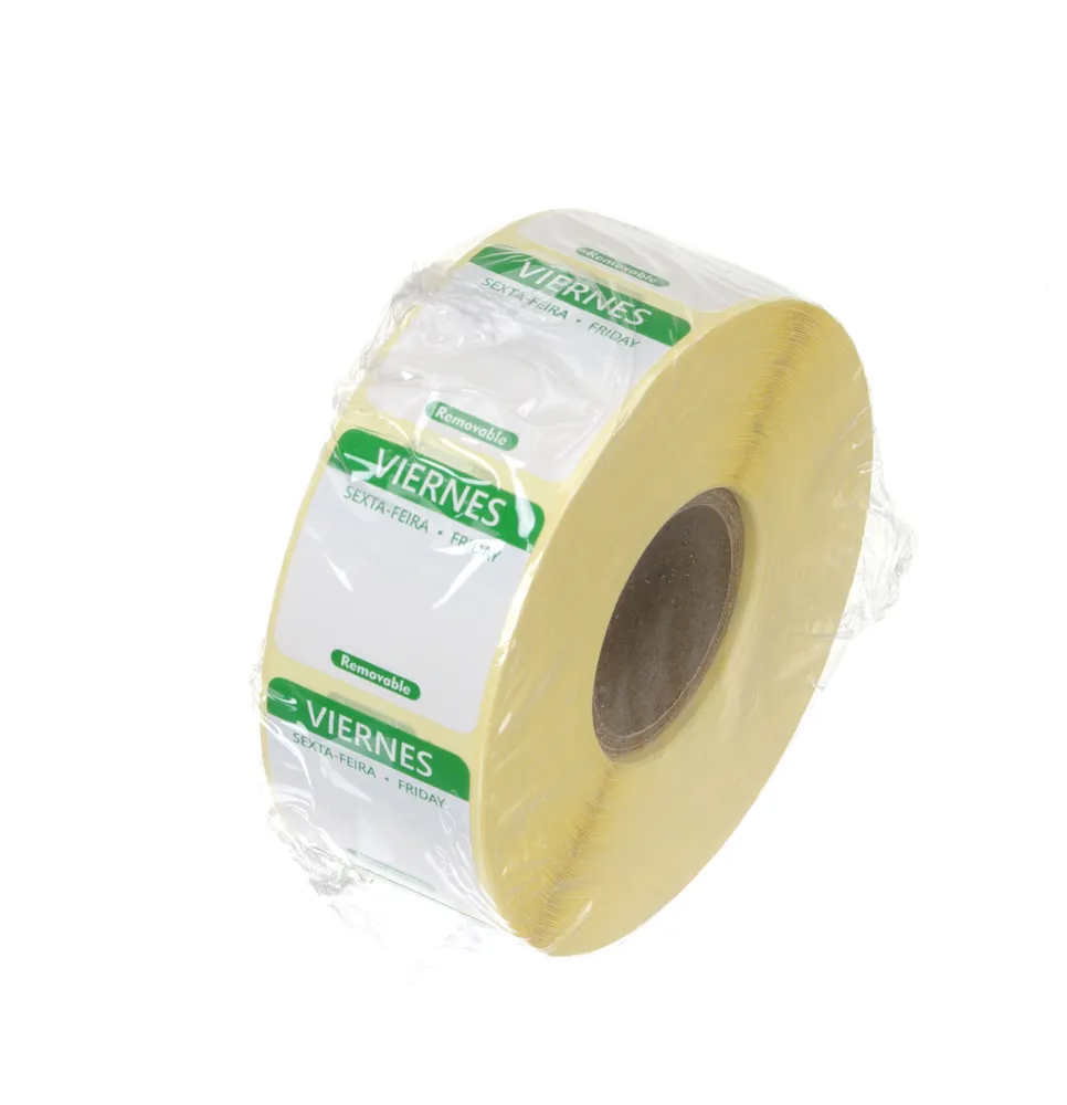 Vis Daily food safety labels, multi-use, easy removable , HENDI, Friday, Green, 1000 pcs., 25x25mm, bilde 2