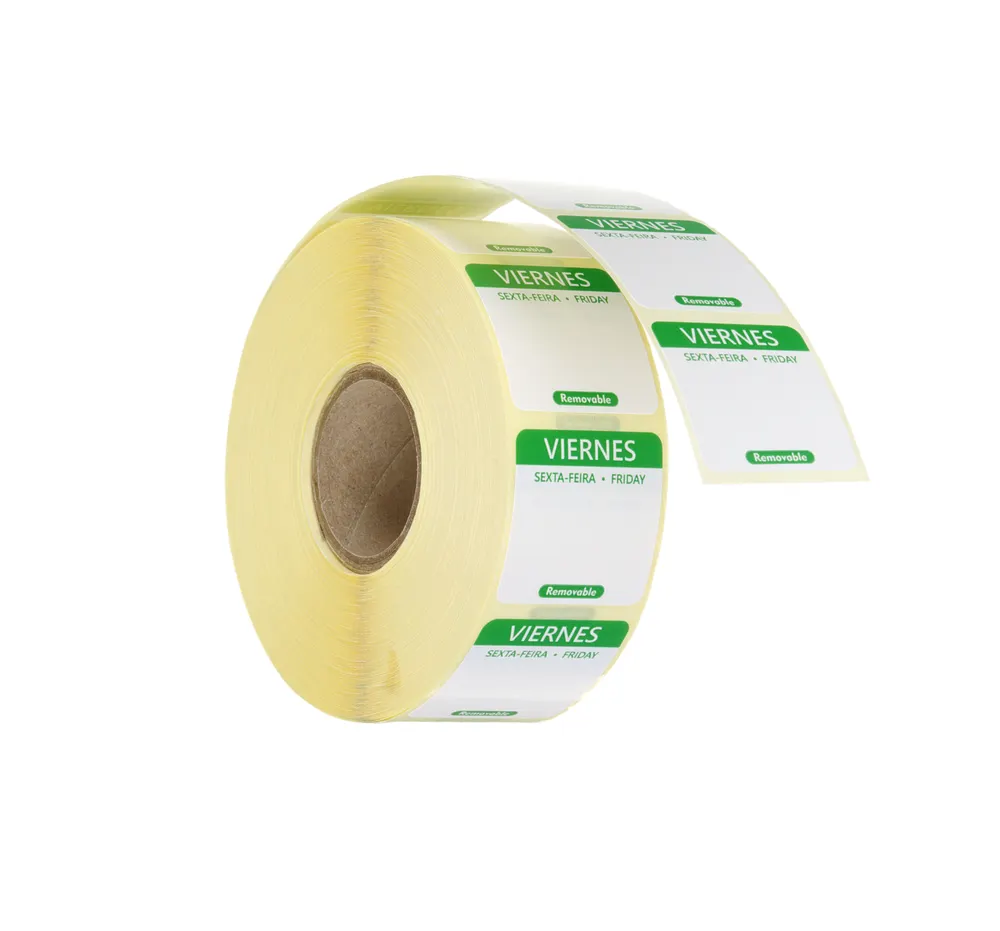 Daily food safety labels, multi-use, easy removable , HENDI, Friday, Green, 1000 pcs., 25x25x(H)mm