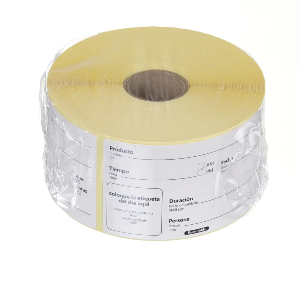 Vis Food rotation labels, multi-use, easy removable, HENDI, White, 500 pcs., 100x50mm, bilde 2