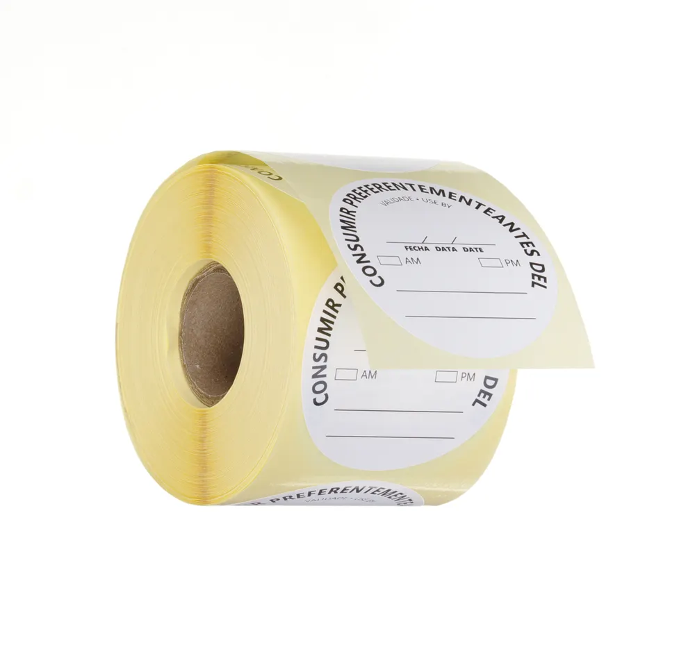Food safety labels, multi-use, easy removable, “USE BEFORE”, HENDI, White, 500 pcs., ⌀50mm