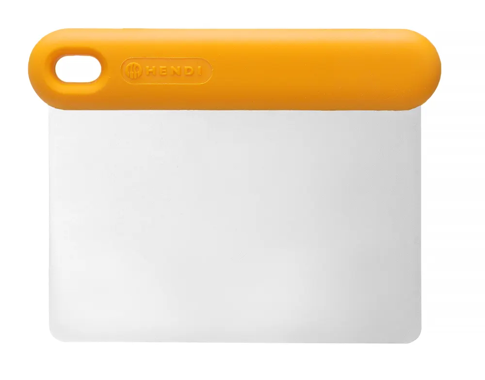 Pizza bench scraper heavy-duty, HENDI, designed by Robert Bronwasser, Orange, 130x95x(H)13mm