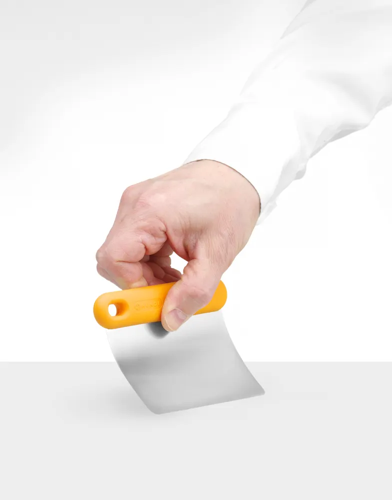 Vis Pizza bench scraper heavy-duty, HENDI, designed by Robert Bronwasser, Orange, 130x95x(H)13mm, bilde 2
