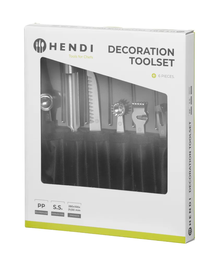Vis Decoration toolset - 6 pcs., HENDI, Black, 280x100x(H)50mm, bilde 3