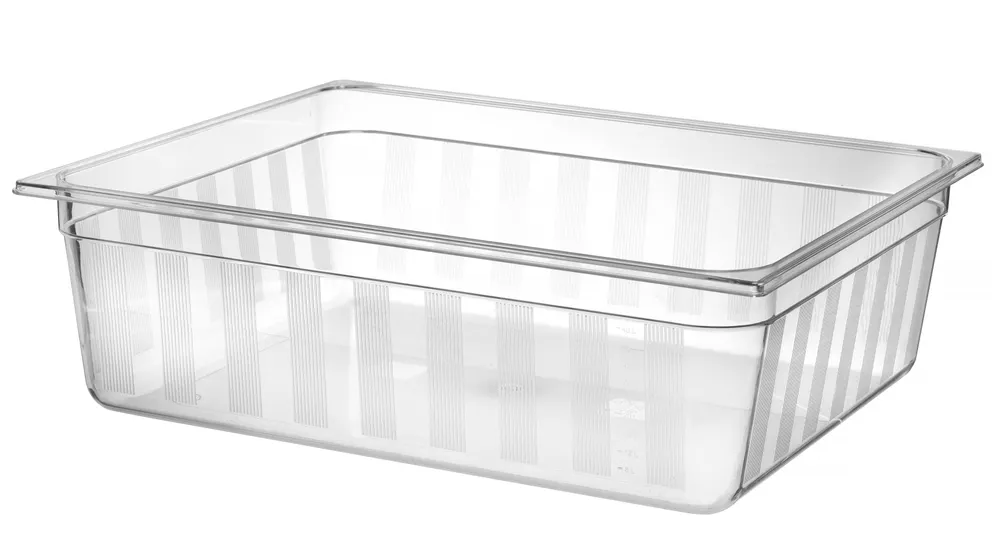 Vis Container GN 2/1, HENDI, GN 2/1, 58L, Transparent, 650x530x(H)200mm, bilde 2