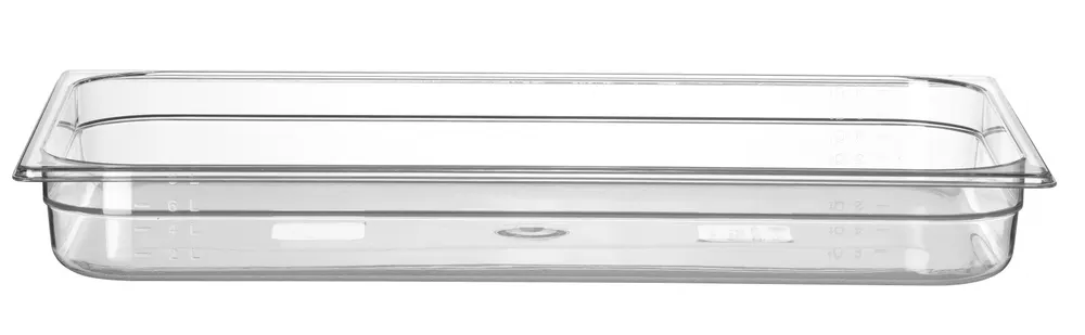 Container GN 1/1 polycarbonate, HENDI, Profi Line, GN 1/1, 9L, Transparent, 530x325x(H)65mm
