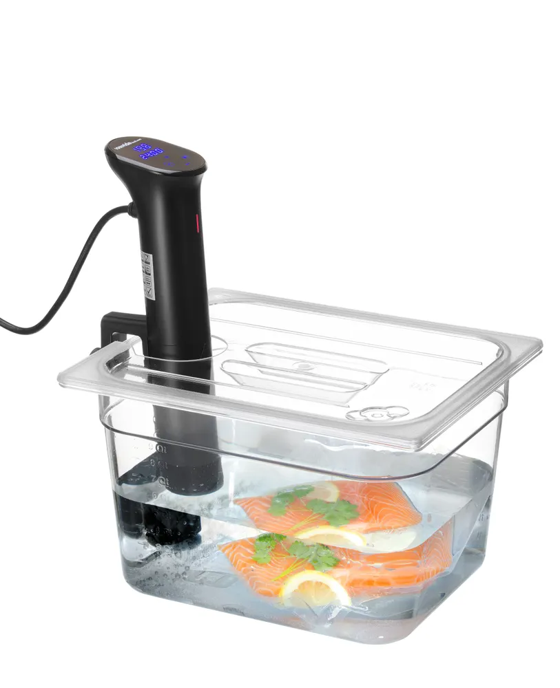 Vis Lid for GN containers with sous vide stick recess, HENDI, GN 1/2, Transparent, 265x325mm, bilde 4