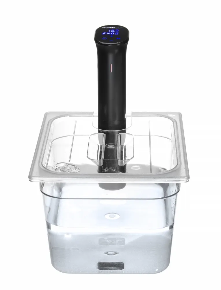 Vis Lid for GN containers with sous vide stick recess, HENDI, GN 1/2, Transparent, 265x325mm, bilde 5