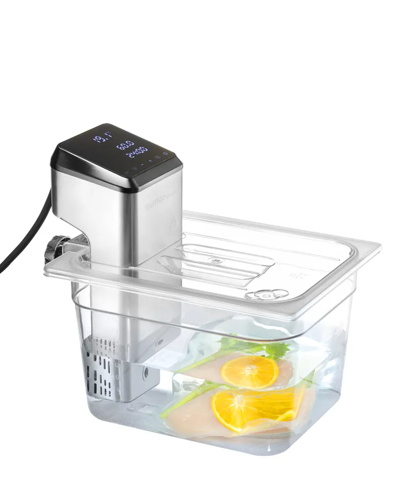 Vis Lid for GN containers with sous vide stick recess, HENDI, GN 1/2, Transparent, 265x325mm, bilde 4